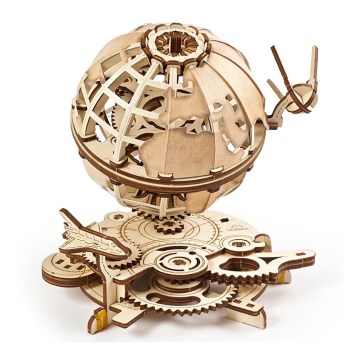Ugears - 3D Mekaniskt pussel i trä Glob