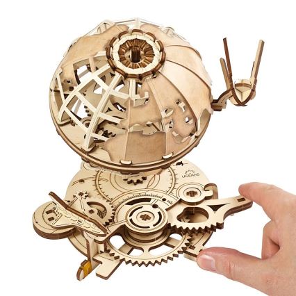 Ugears - 3D Mekaniskt pussel i trä Glob