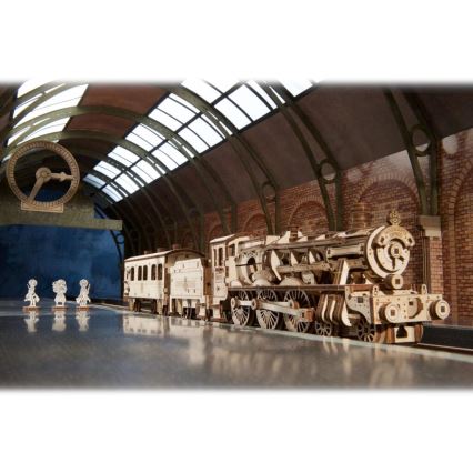 Ugears - 3D Mekaniskt pussel i trä Harry Potter Hogwarts express