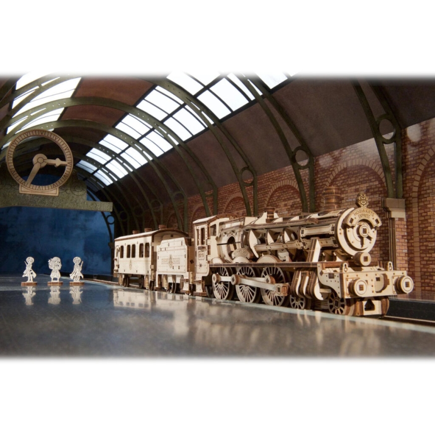 Ugears - 3D Mekaniskt pussel i trä Harry Potter Hogwarts express
