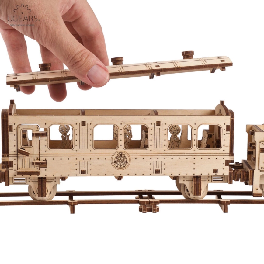Ugears - 3D Mekaniskt pussel i trä Harry Potter Hogwarts express