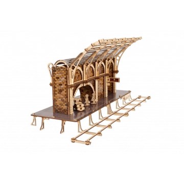 Ugears - 3D Mekaniskt pussel i trä Harry Potter tågperrong
