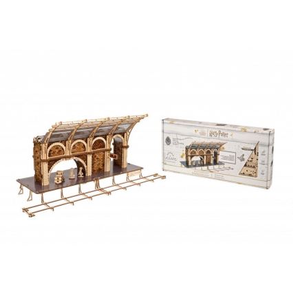 Ugears - 3D Mekaniskt pussel i trä Harry Potter tågperrong