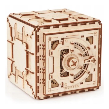 Ugears - 3D Mekaniskt pussel i trä Kassaskåp
