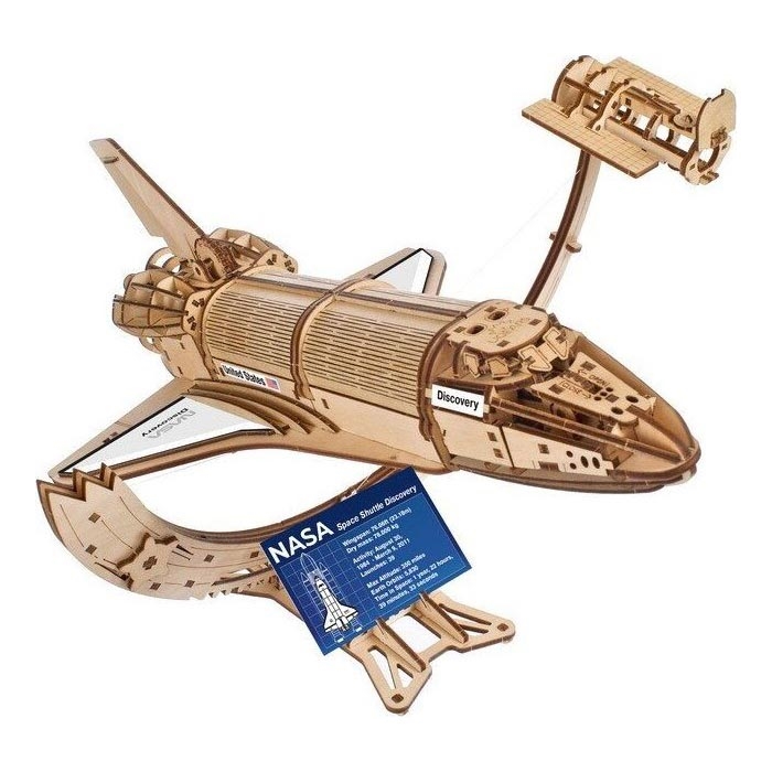 Ugears - 3D Mekaniskt pussel i trä NASA rymdfärja