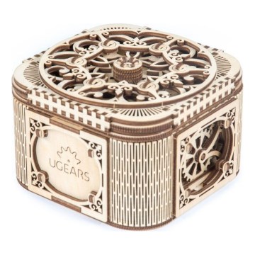 Ugears - 3D Mekaniskt pussel i trä smyckesskrin