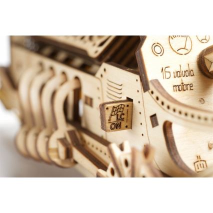 Ugears - 3D Mekaniskt pussel i trä U9 Bil Grand Prix