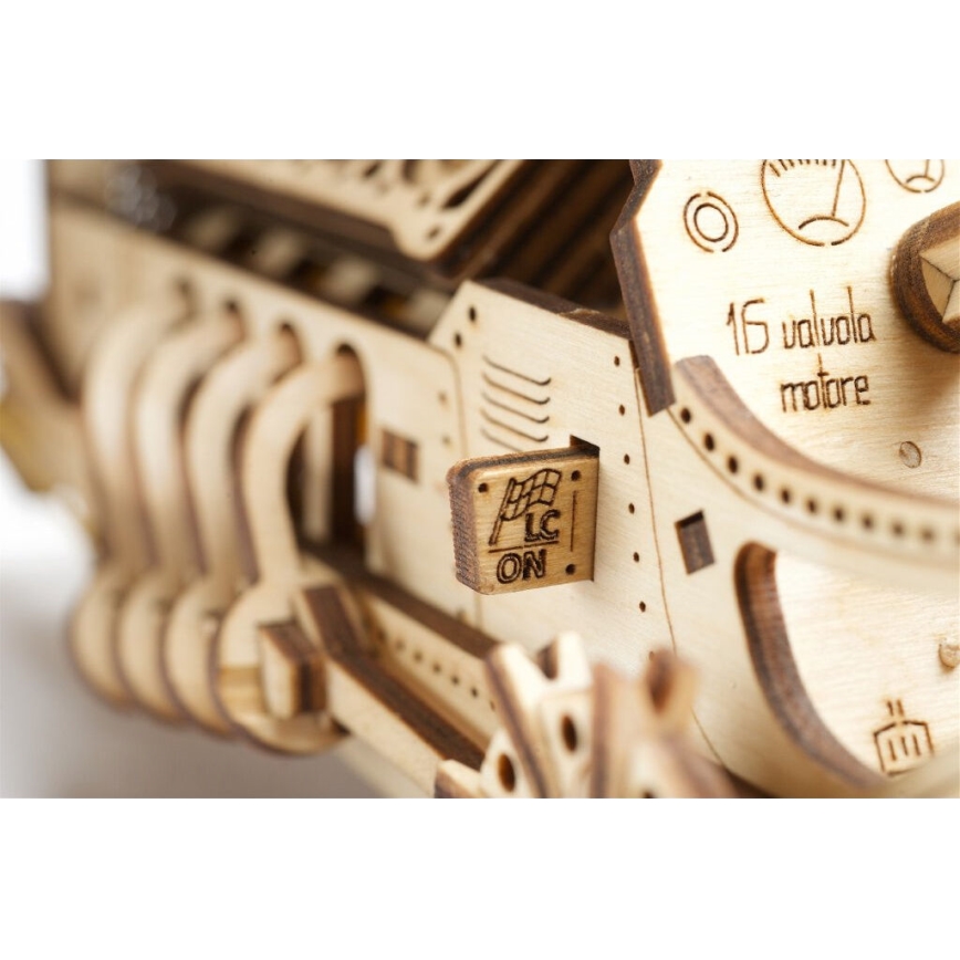 Ugears - 3D Mekaniskt pussel i trä U9 Bil Grand Prix