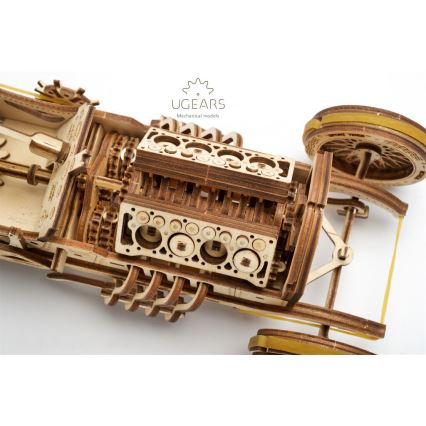 Ugears - 3D Mekaniskt pussel i trä U9 Bil Grand Prix