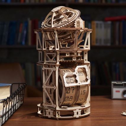 Ugears - 3D Mekaniskt pussel i trä Urverk med tourbillon