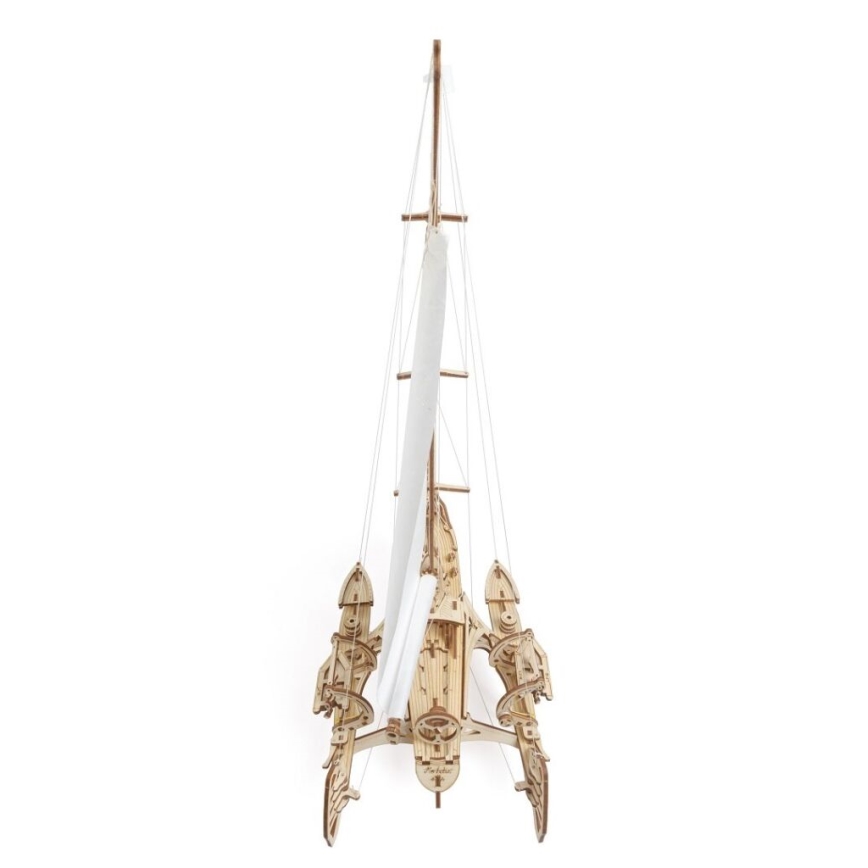 Ugears - 3D mekaniskt träpussel Segelbåt Merihobus trimaran