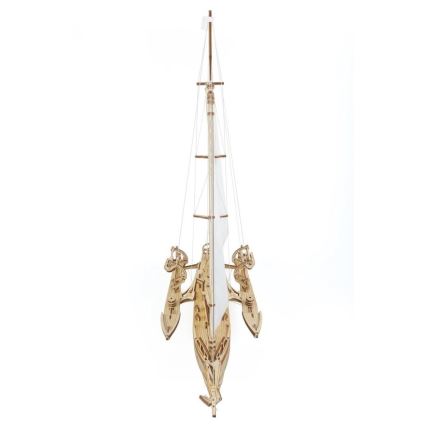 Ugears - 3D mekaniskt träpussel Segelbåt Merihobus trimaran