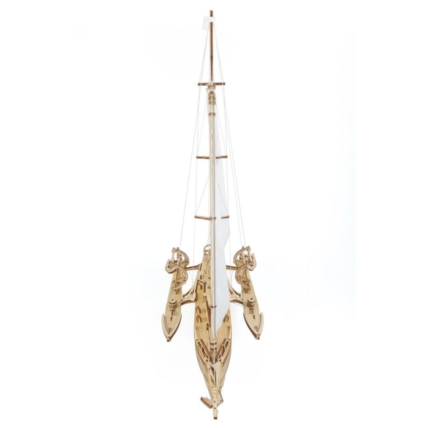 Ugears - 3D mekaniskt träpussel Segelbåt Merihobus trimaran
