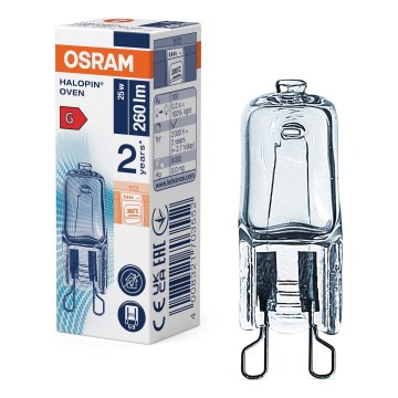 Ugnslampa HALOPIN G9/25W/230V 2700K - Osram
