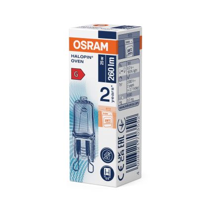 Ugnslampa HALOPIN G9/25W/230V 2700K - Osram