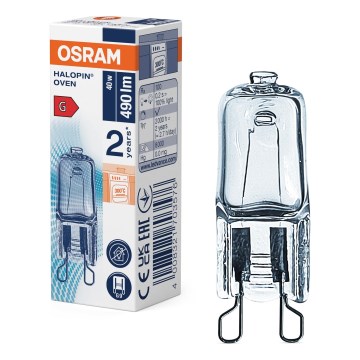 Ugnslampa HALOPIN G9/40W/230V 2700K - Osram