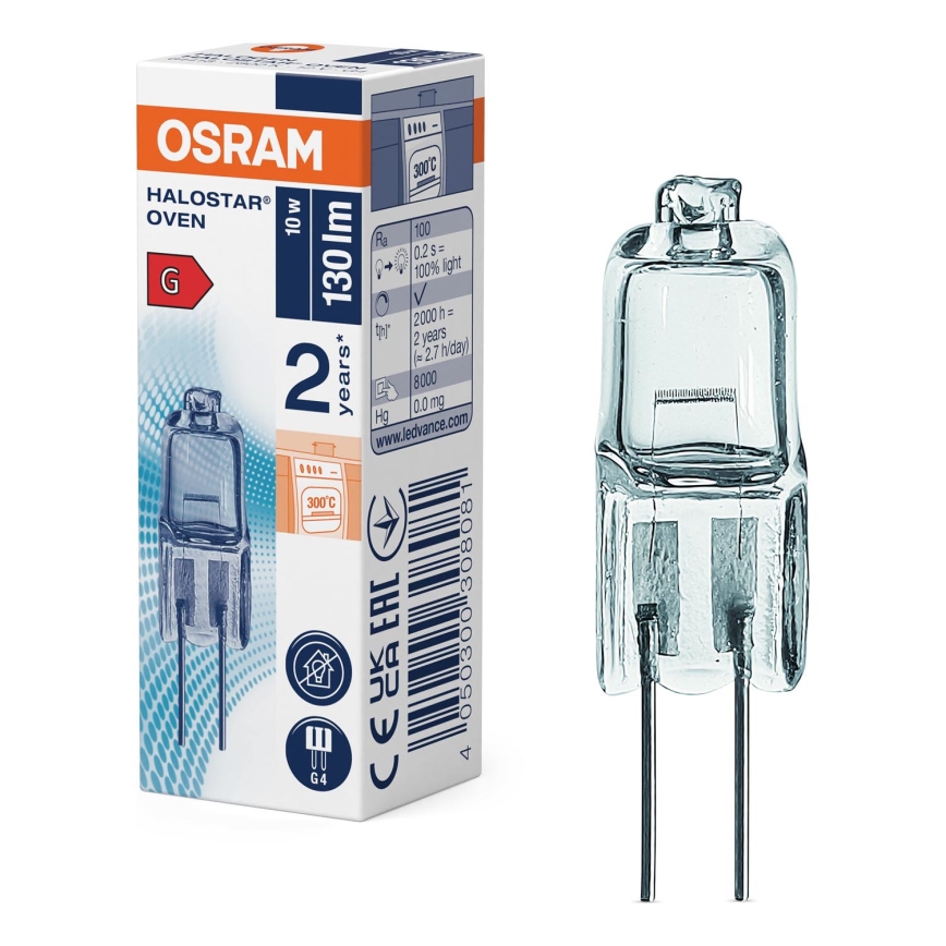 Ugnslampa HALOSTAR G4/10W/12V 2700K - Osram