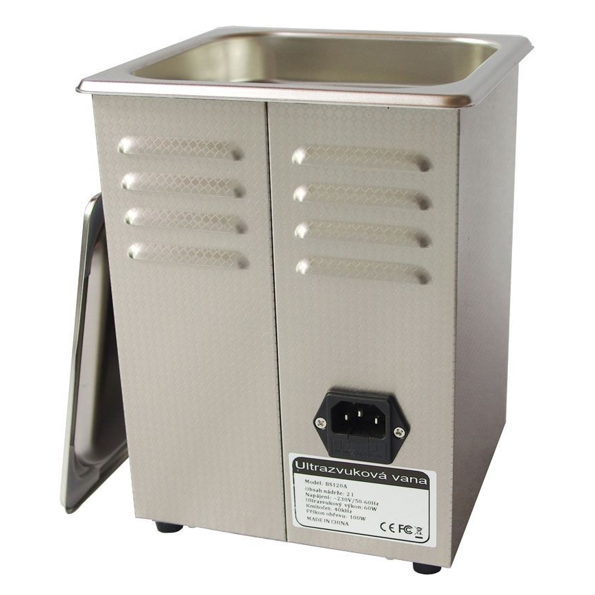 Ultraljudsrengörare med värme 160W/230V 2 l