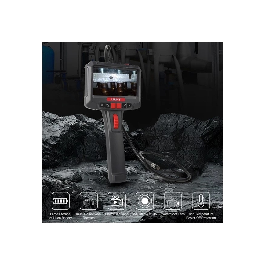 Uni-T - Videoskop 3,7 V 3000 mAh IP67 3 m