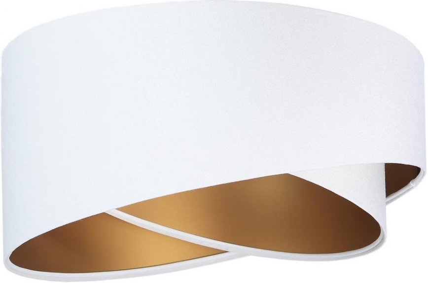 Universal lampskärm GALAXY E27 diameter 45 cm vit/guld