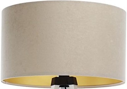 Universal lampskärm STANDART E27 diameter 45 cm beige/guld
