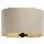 Universal lampskärm STANDART E27 diameter 45 cm beige/guld
