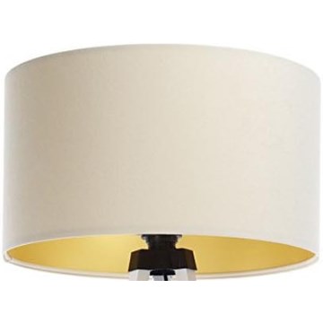 Universal lampskärm STANDART E27 diameter 45 cm grädde/guld