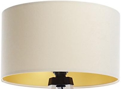 Universal lampskärm STANDART E27 diameter 45 cm grädde/guld