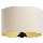 Universal lampskärm STANDART E27 diameter 45 cm grädde/guld