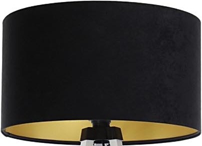 Universal lampskärm STANDART E27 diameter 45 cm svart/guld