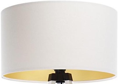 Universal lampskärm STANDART E27 diameter 45 cm vit/guld