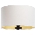 Universal lampskärm STANDART E27 diameter 45 cm vit/guld
