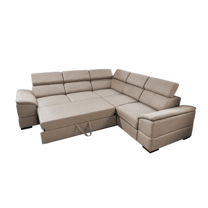 Universell hörnsoffa med förvaringsutrymme GRANADA beige