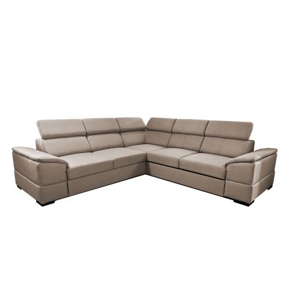 Universell hörnsoffa med förvaringsutrymme GRANADA beige