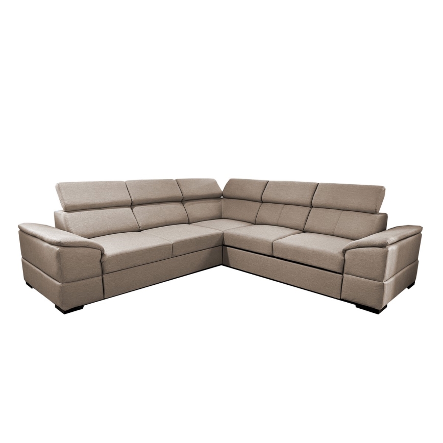 Universell hörnsoffa med förvaringsutrymme GRANADA beige