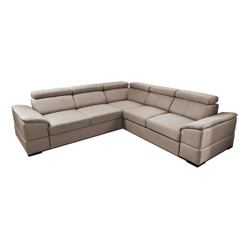 Universell hörnsoffa med förvaringsutrymme GRANADA beige