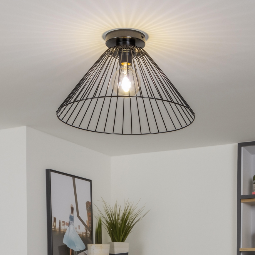 Universell lampskärm CURITIBA Ø 45 cm svart
