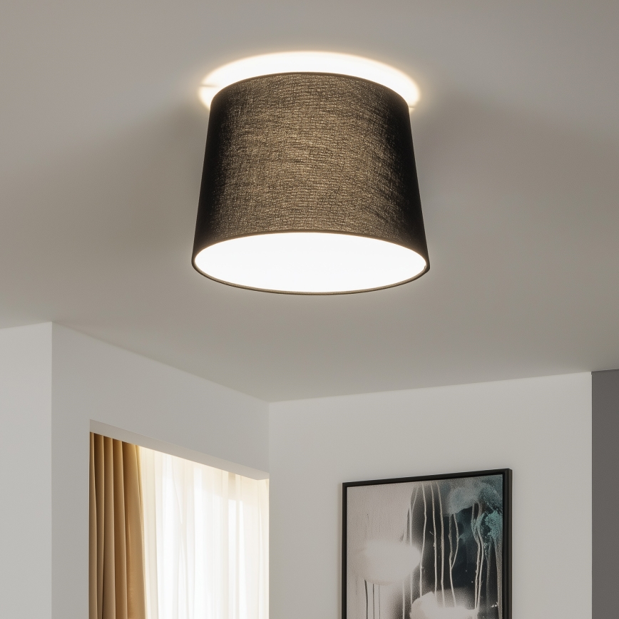 Universell lampskärm KERIA Ø 30 cm svart