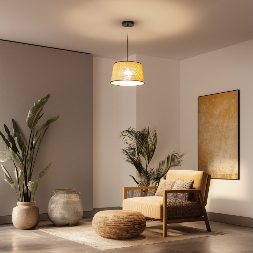 Universell lampskärm KERIA, Ø 35 cm, beige