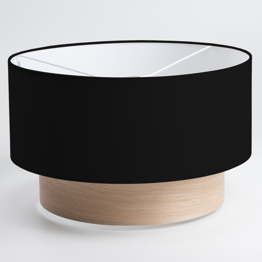 Universell lampskärm KERIA Ø 50 cm svart/brun