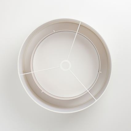 Universell lampskärm KERIA Ø 50 cm vit/brun