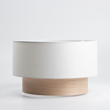 Universell lampskärm KERIA Ø 50 cm vit/brun