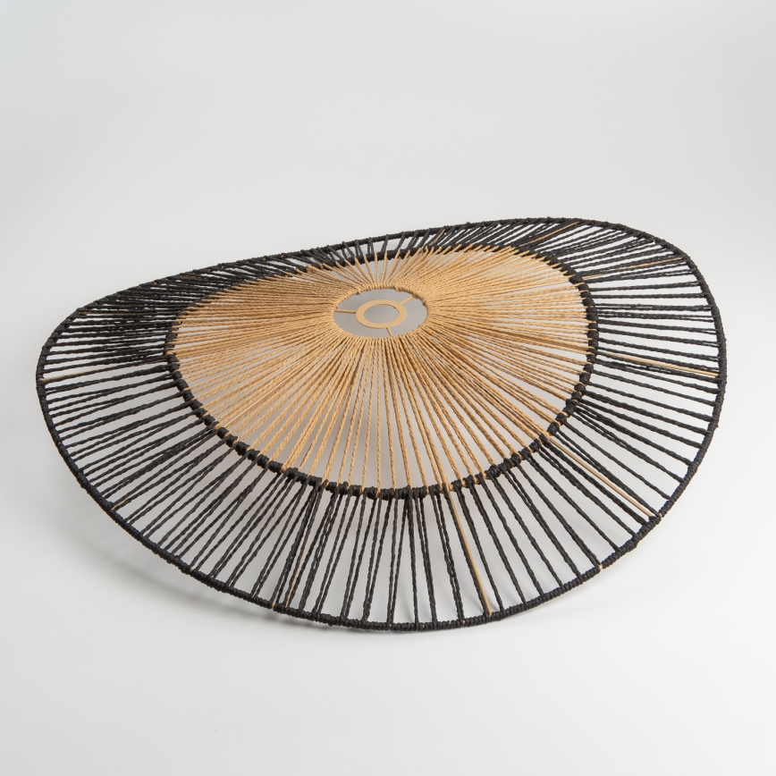 Universell lampskärm KERIA Ø 80 cm brun/svart