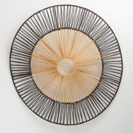 Universell lampskärm KERIA Ø 80 cm brun/svart