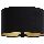 Universell lampskärm STANDARD E27 Ø 45 cm svart/guld