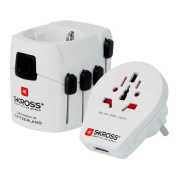 Universell reseadapter för hela världen 230V + USB port