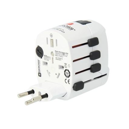 Universell reseadapter för hela världen 230V + USB port