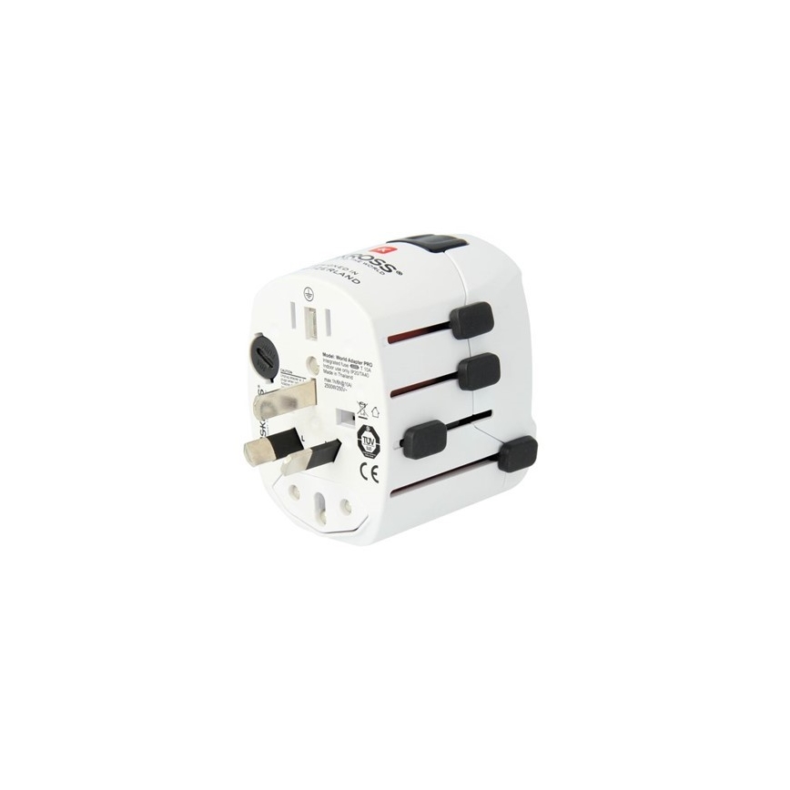 Universell reseadapter för hela världen 230V + USB port