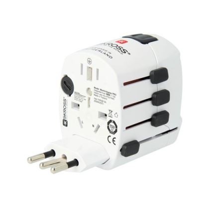Universell reseadapter för hela världen 230V + USB port
