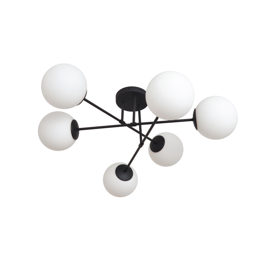 Universellt ersättningsglas MOON E27 diameter 16 cm vit